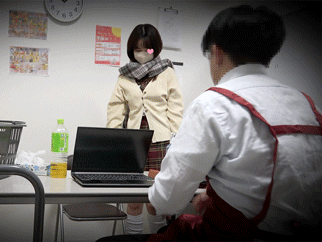 生意気J●お仕置きチカン。スーパーのバックヤードにて。-01-【隠しカメラ編（前編）】